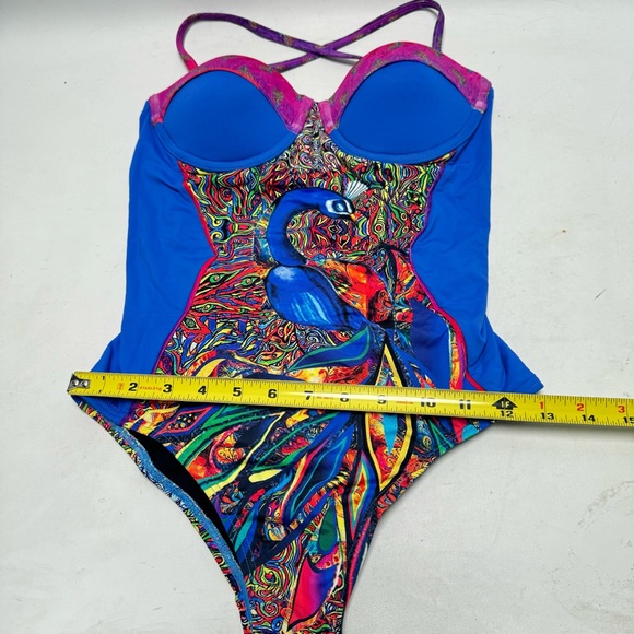 NWT BLUMOSS ZENANA HALTER MAILLOT ONE-PIECE SWIMSUIT - Picture 10 of 15